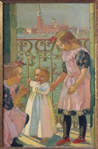Sur un balcon vénitien - Maurice Denis